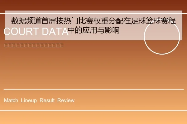 数据频道首屏按热门比赛权重分配在足球篮球赛程中的应用与影响